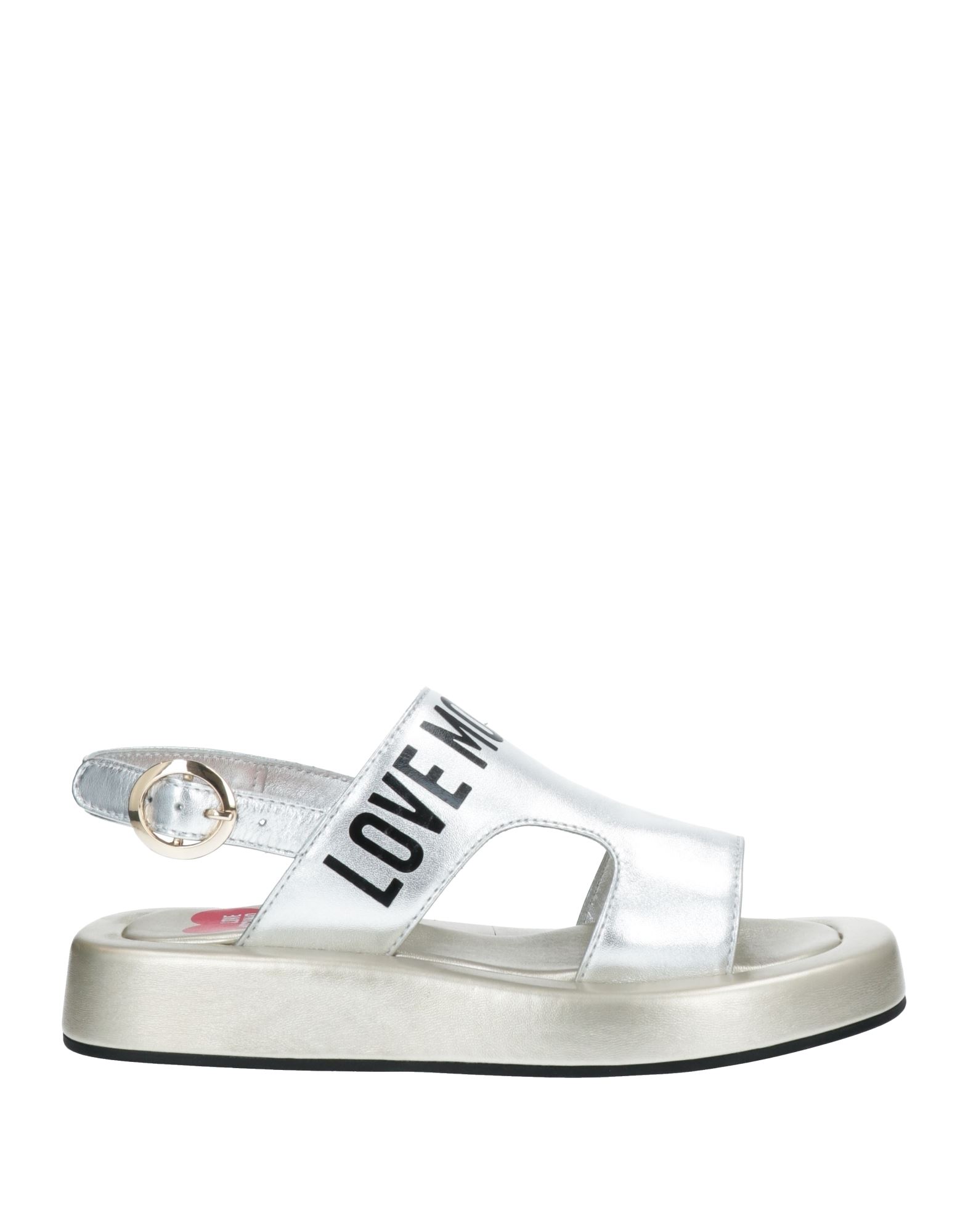 Love Moschino Sandals In Silver
