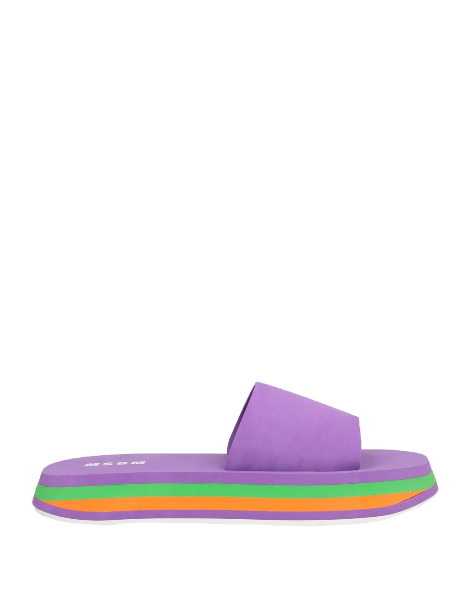 Msgm Sandals In Purple