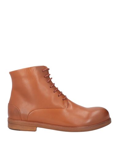 MARSÈLL MARSÈLL WOMAN ANKLE BOOTS TAN SIZE 8 CALFSKIN