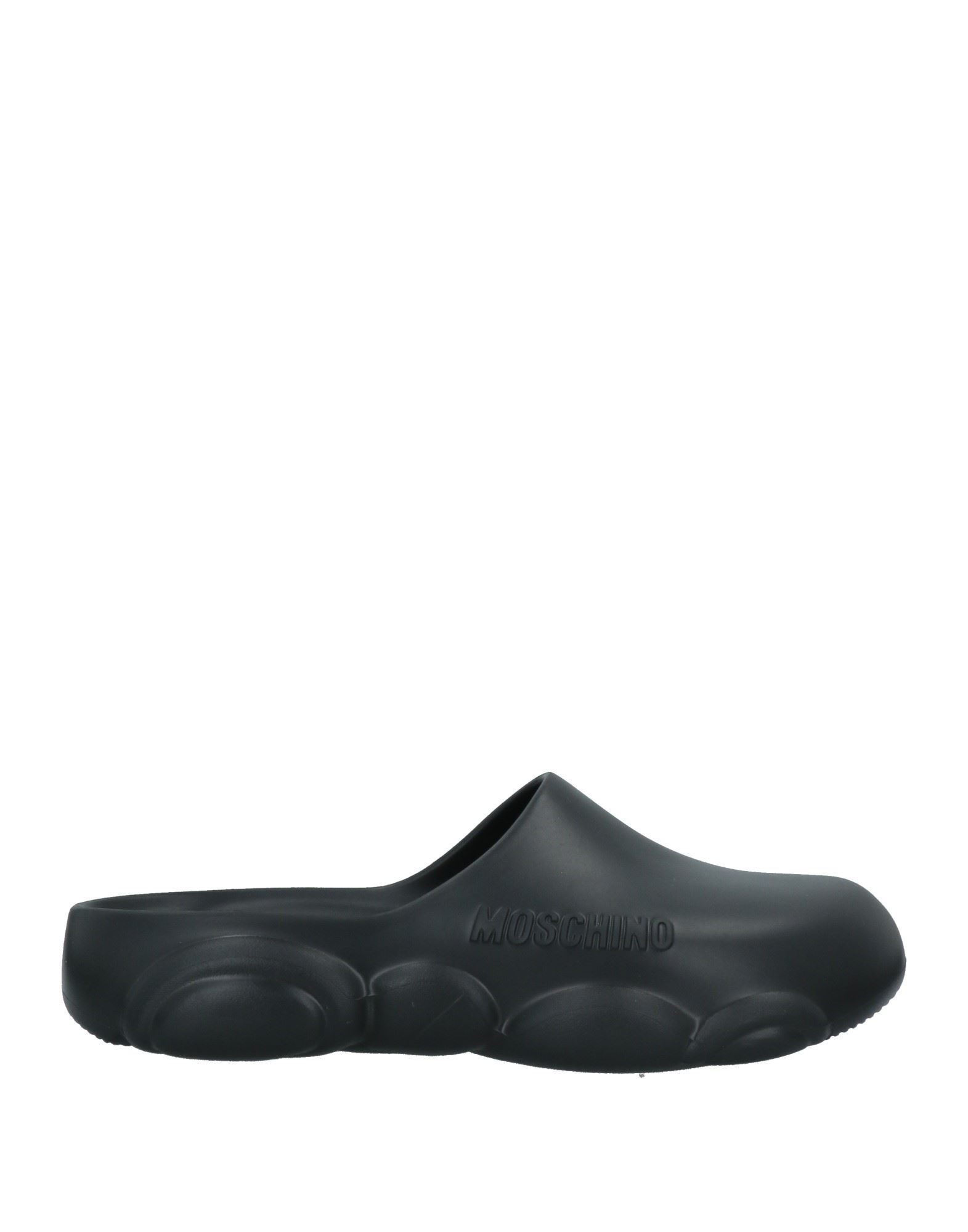 Shop Moschino Man Mules & Clogs Black Size 8-9 Rubber