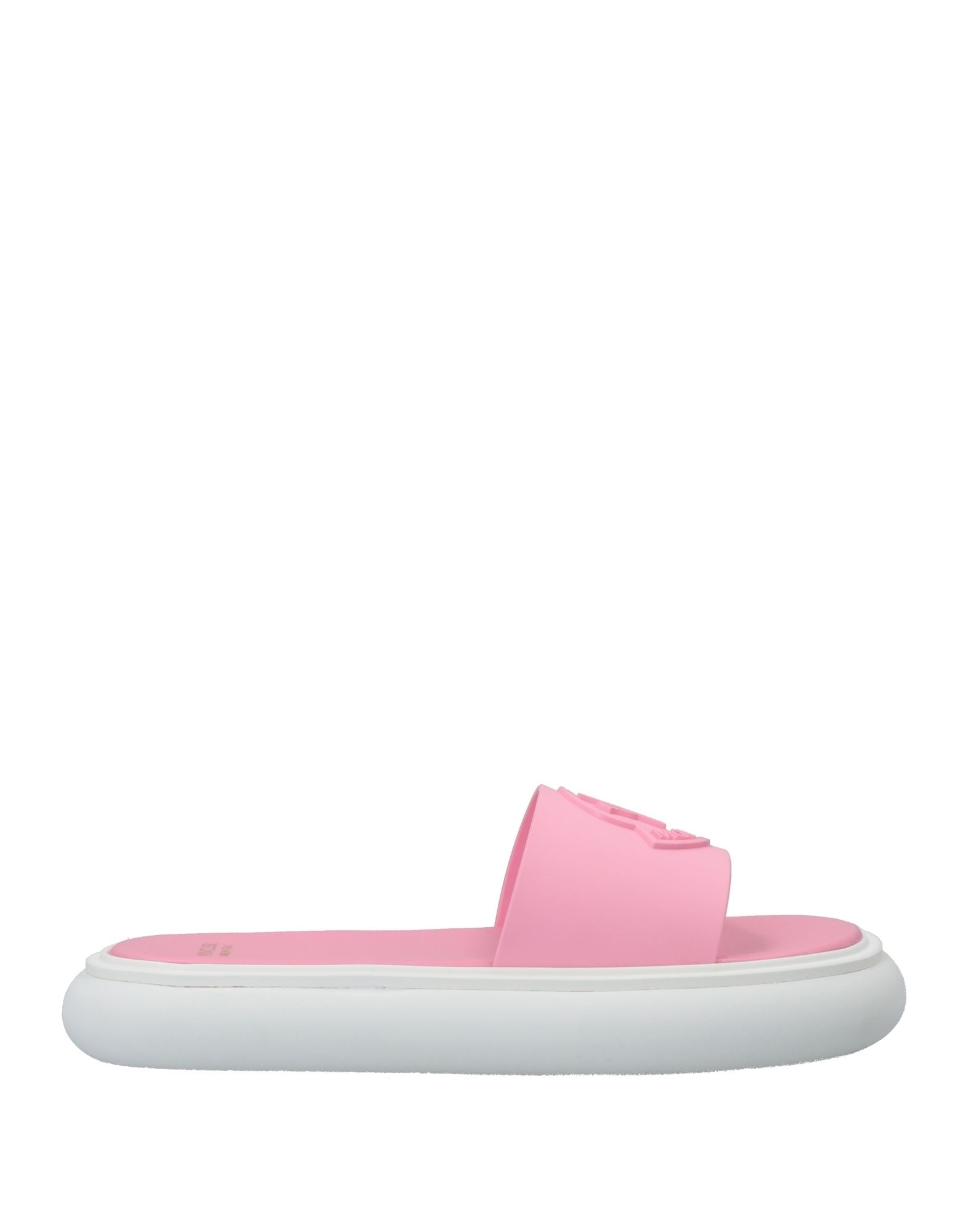 Shop Moncler Woman Sandals Pink Size 8 Rubber