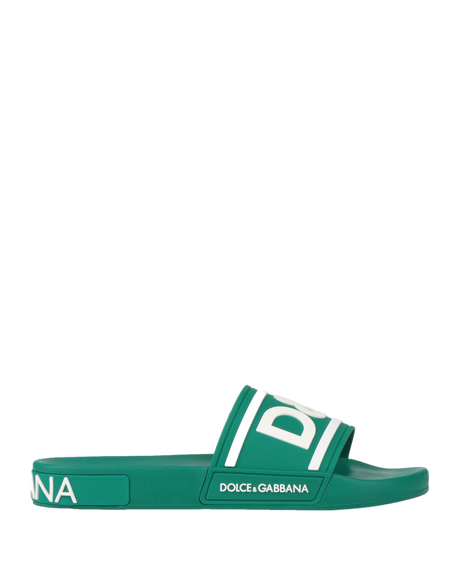 Dolce & Gabbana Man Sandals Emerald Green Size 10 Rubber