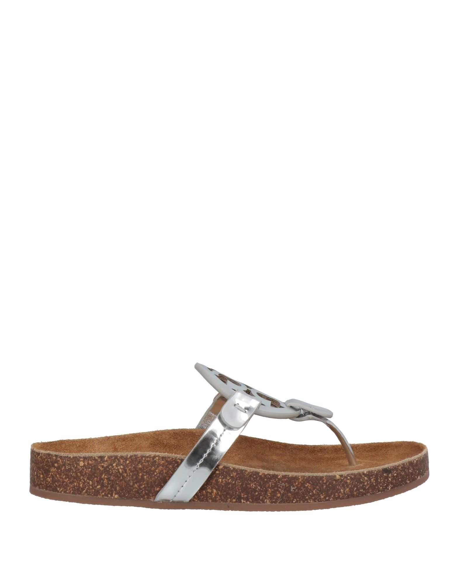 Tory Burch Toe Strap Sandals In Silver | ModeSens