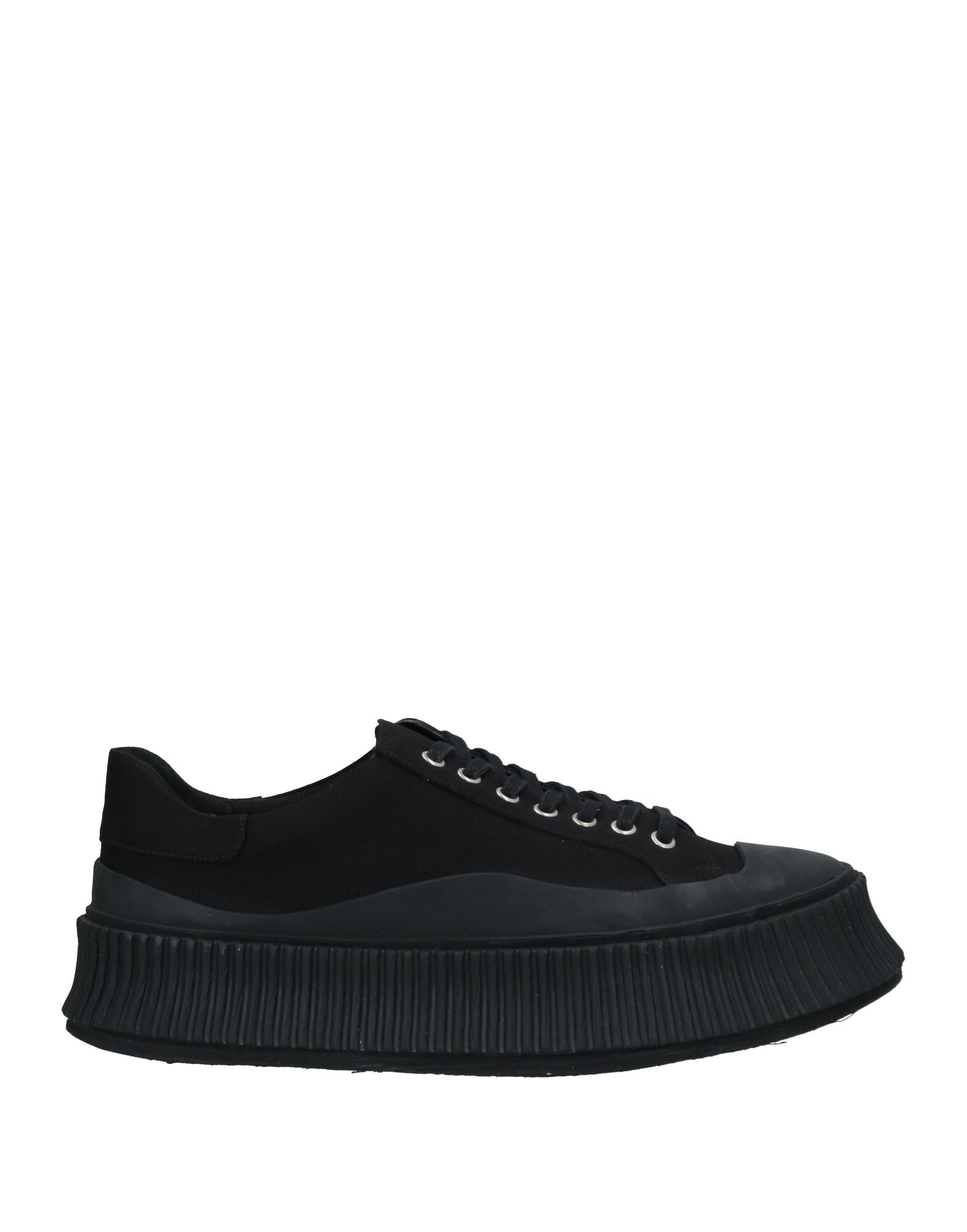 Shop Jil Sander Man Sneakers Black Size 11 Textile Fibers
