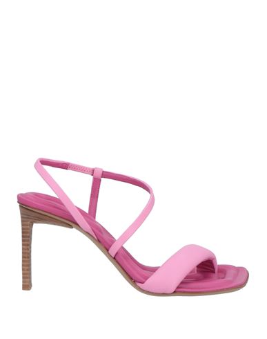 Jacquemus Woman Toe Strap Sandals Pink Size 10 Soft Leather