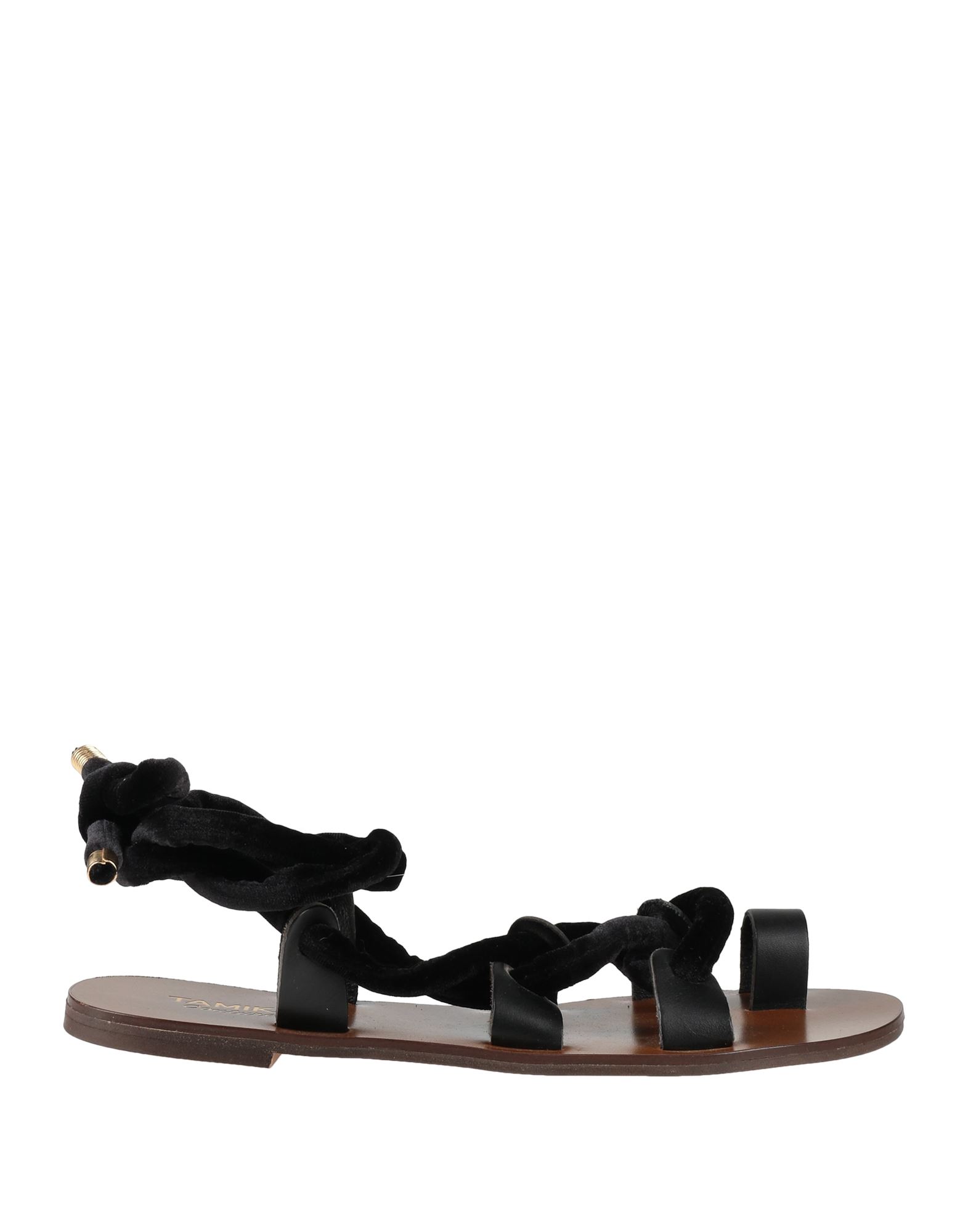 Tamika Couture Toe Strap Sandals In Black