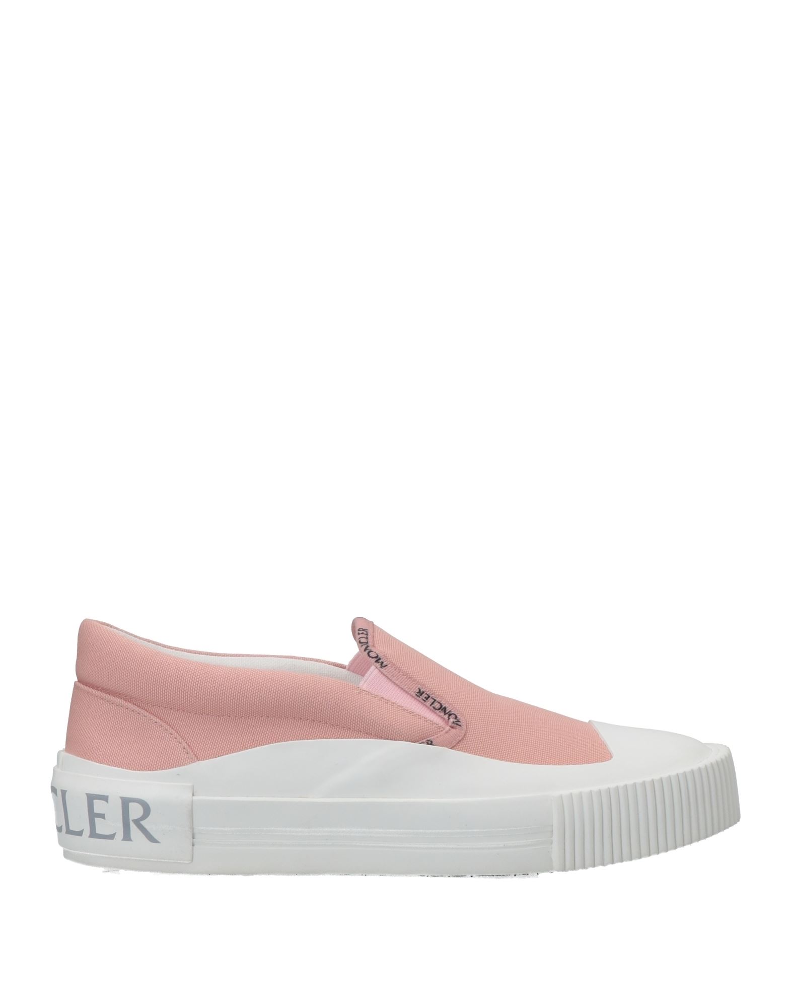 Shop Moncler Woman Sneakers Pink Size 11 Textile Fibers