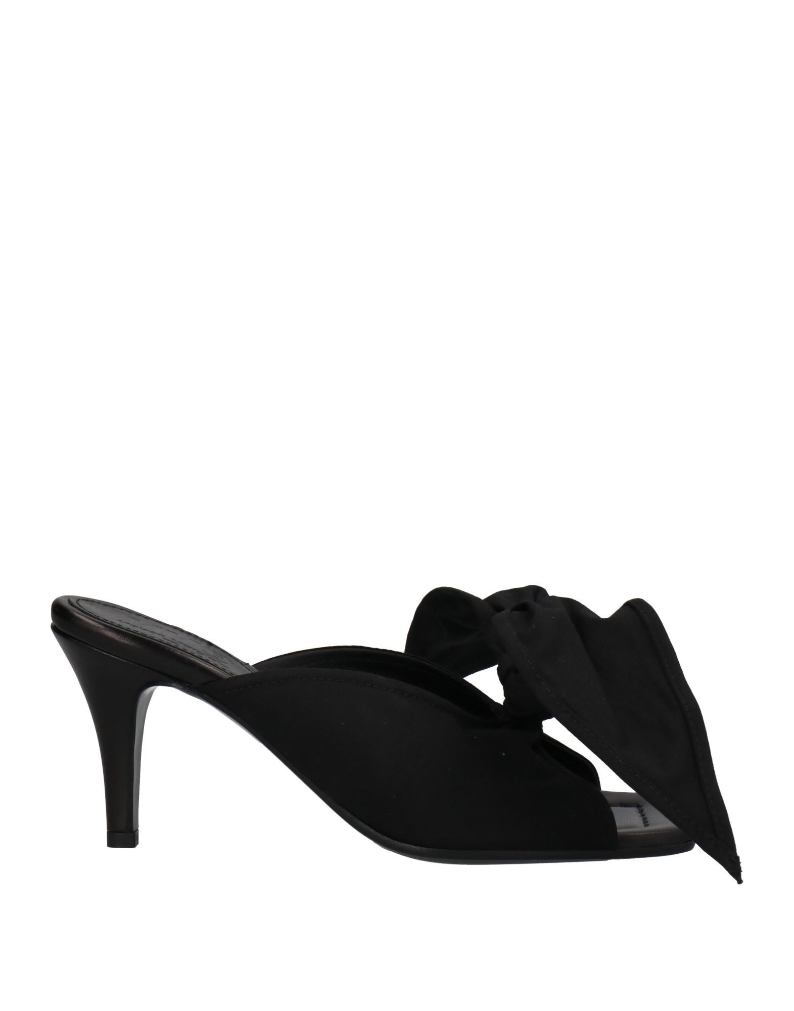 Mm6 Maison Margiela Woman Sandals Black Size 10 Textile Fibers