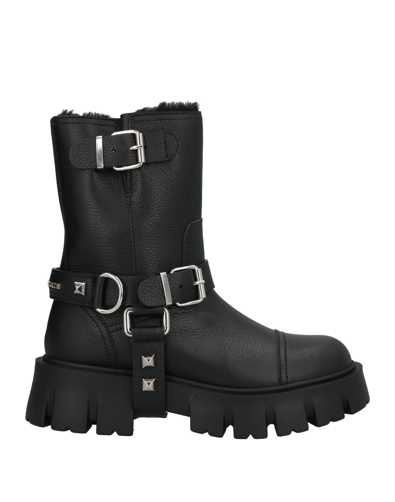 Shop Philipp Plein Woman Ankle Boots Black Size 7 Soft Leather