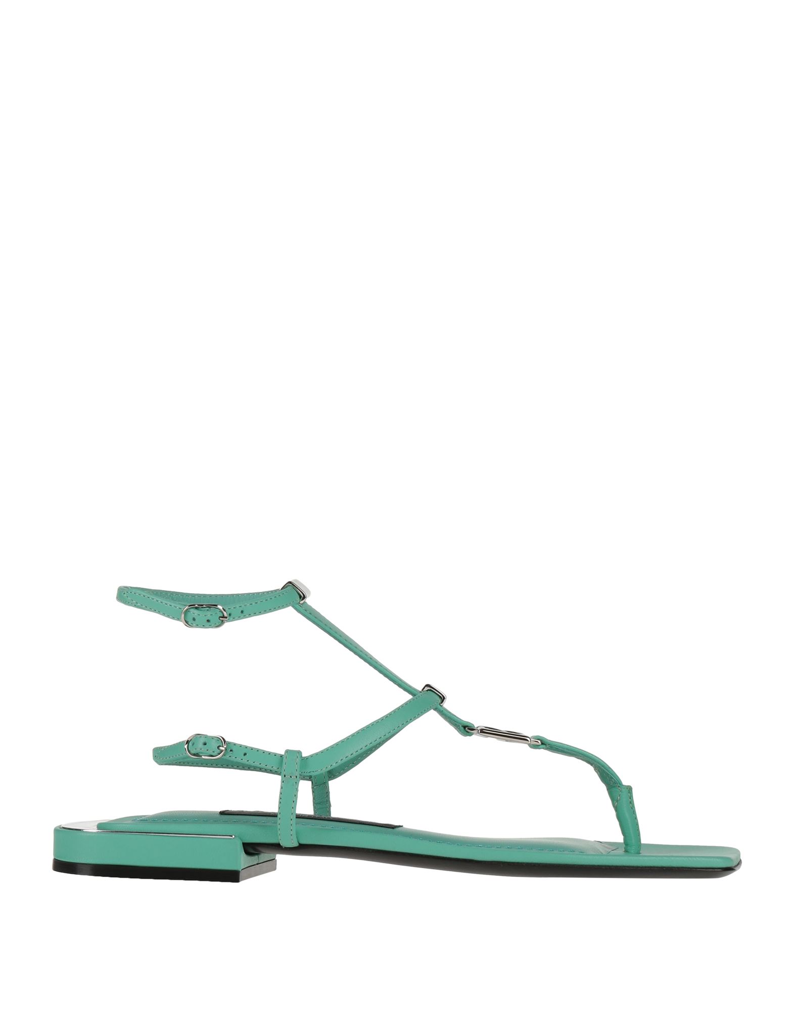 Dolce & Gabbana Toe Strap Sandals In Blue