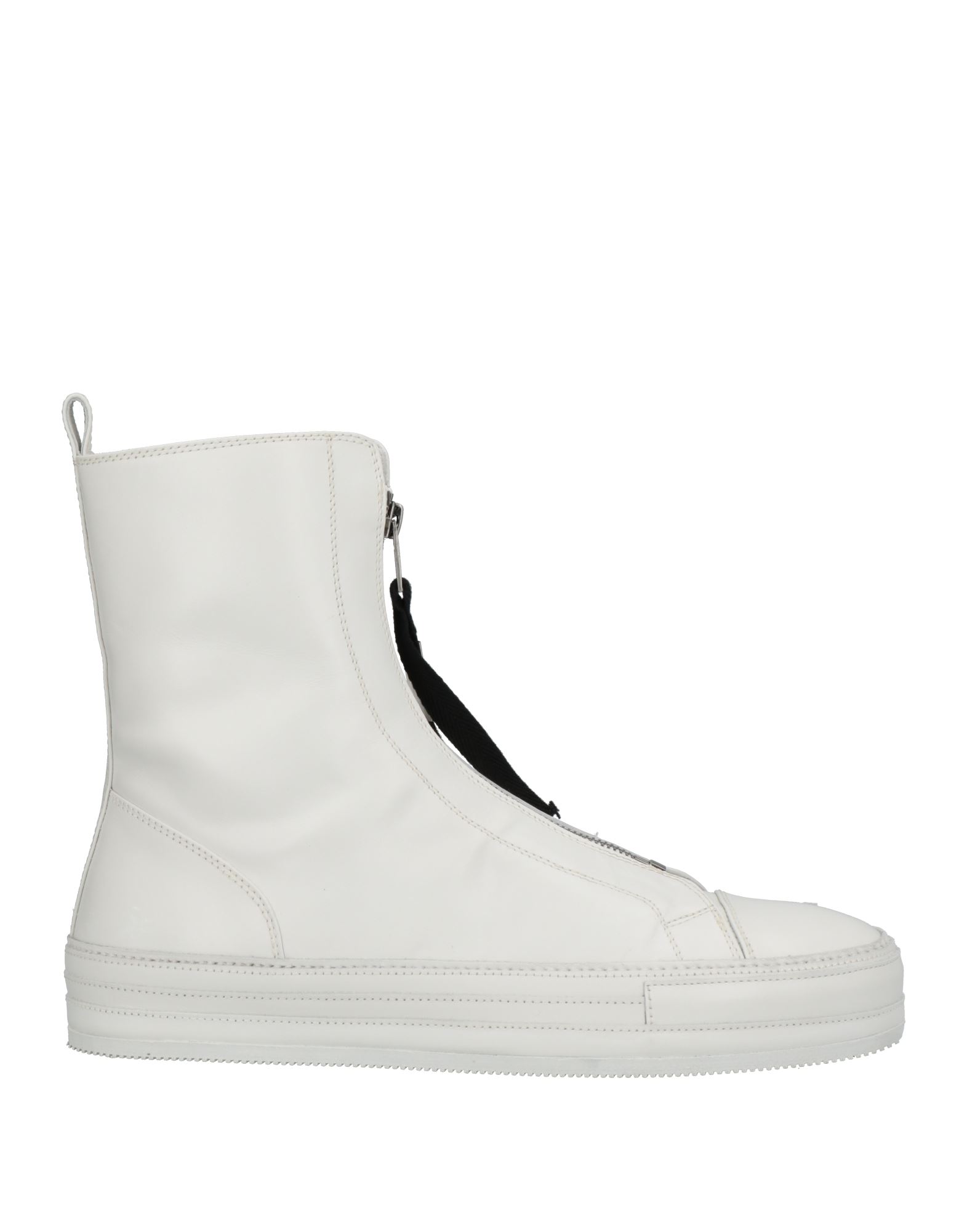 Ann Demeulemeester Ankle Boots In White