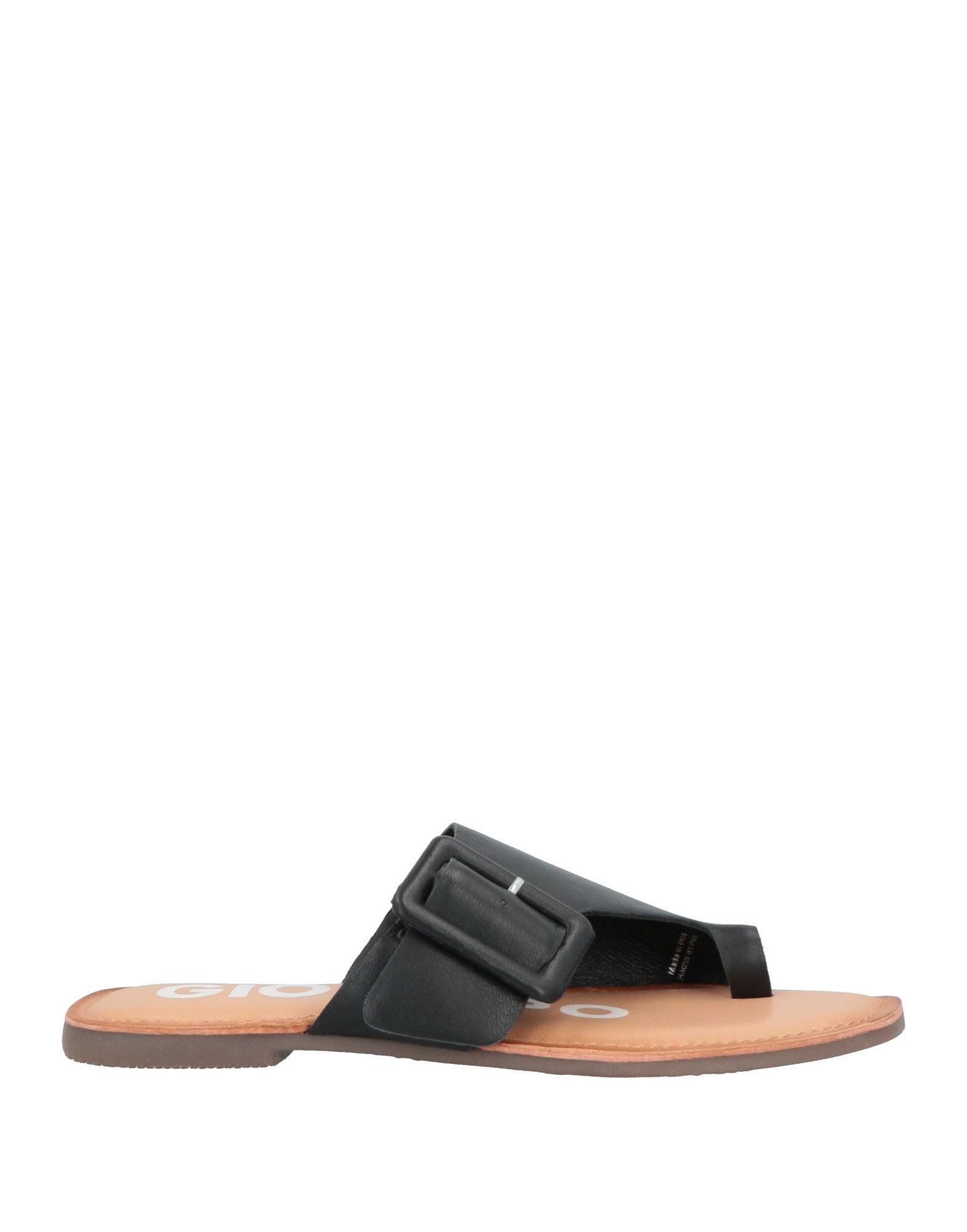 Gioseppo Toe Strap Sandals In Black