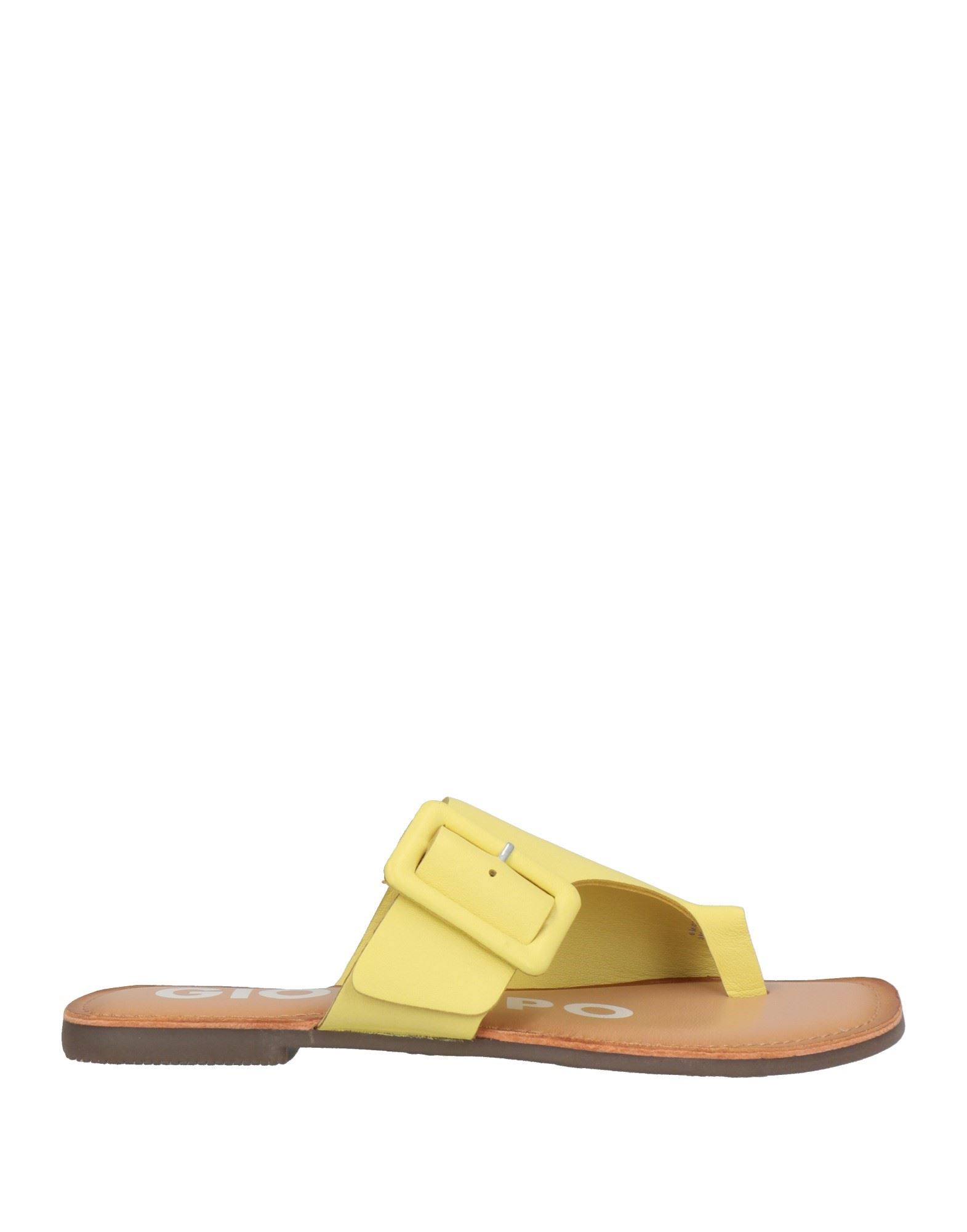 Gioseppo Toe Strap Sandals In Yellow