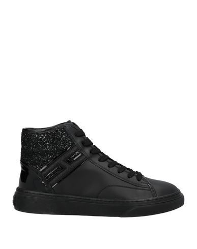 Hogan Woman Sneakers Black Size 9.5 Soft Leather