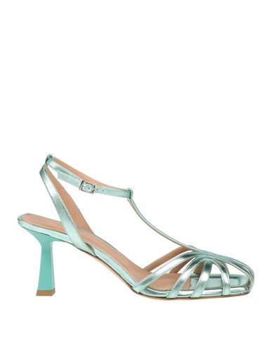 Chantal 1962 Woman Sandals Light Green Size 10 Soft Leather