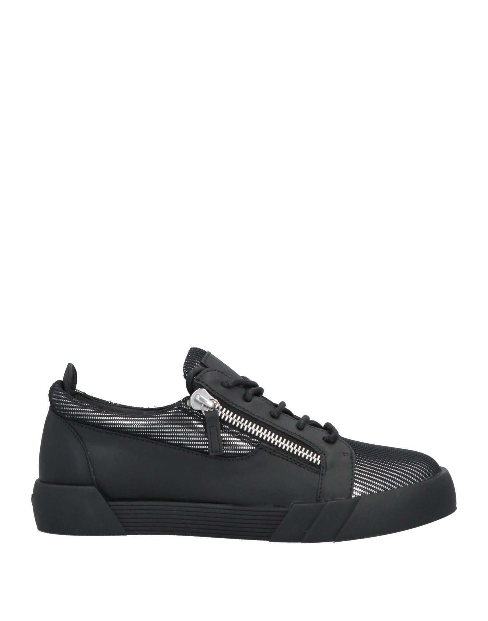 Giuseppe Zanotti Man Sneakers Silver Size 7 Soft Leather, Textile Fibers