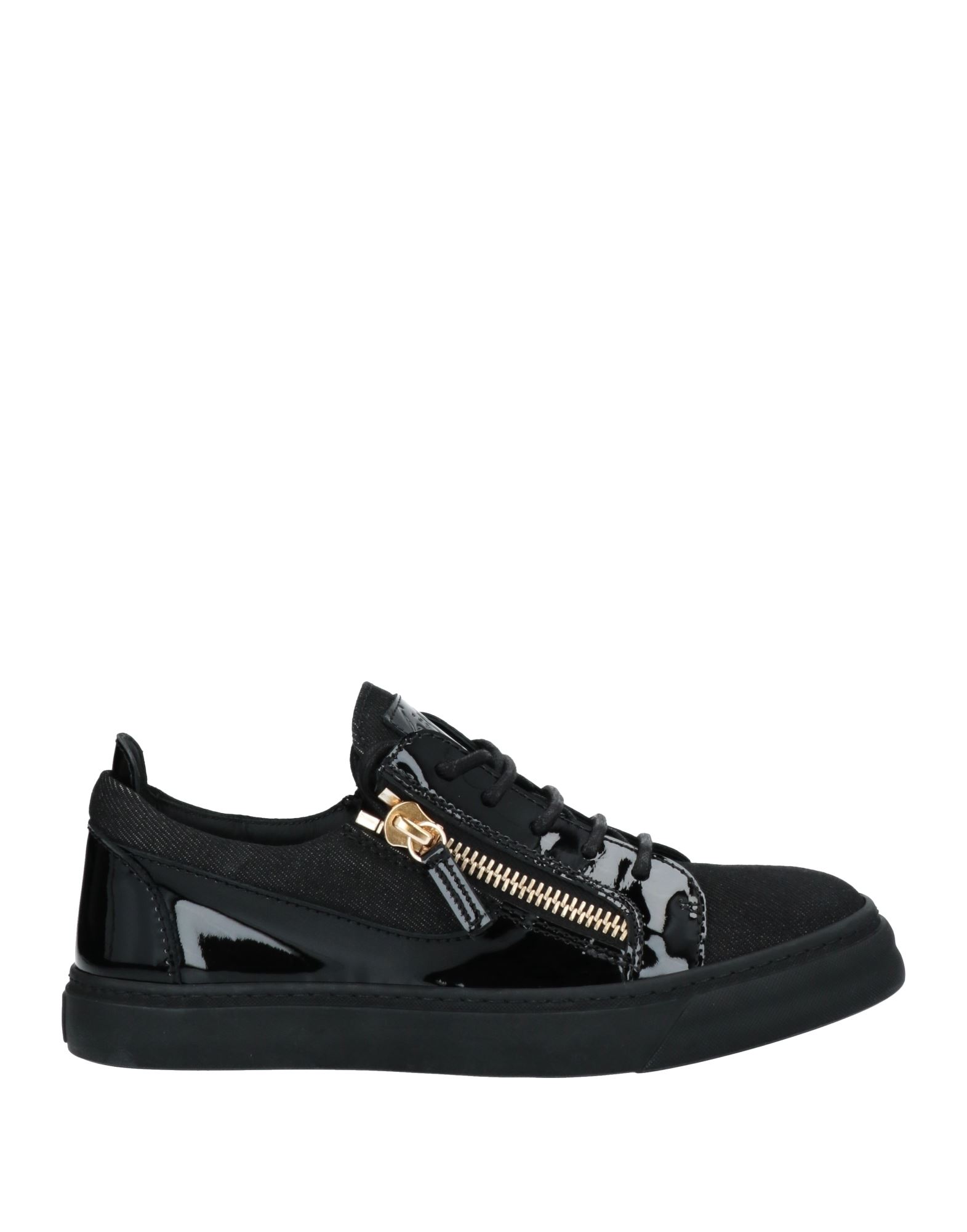 Shop Giuseppe Zanotti Woman Sneakers Black Size 7 Soft Leather, Textile Fibers