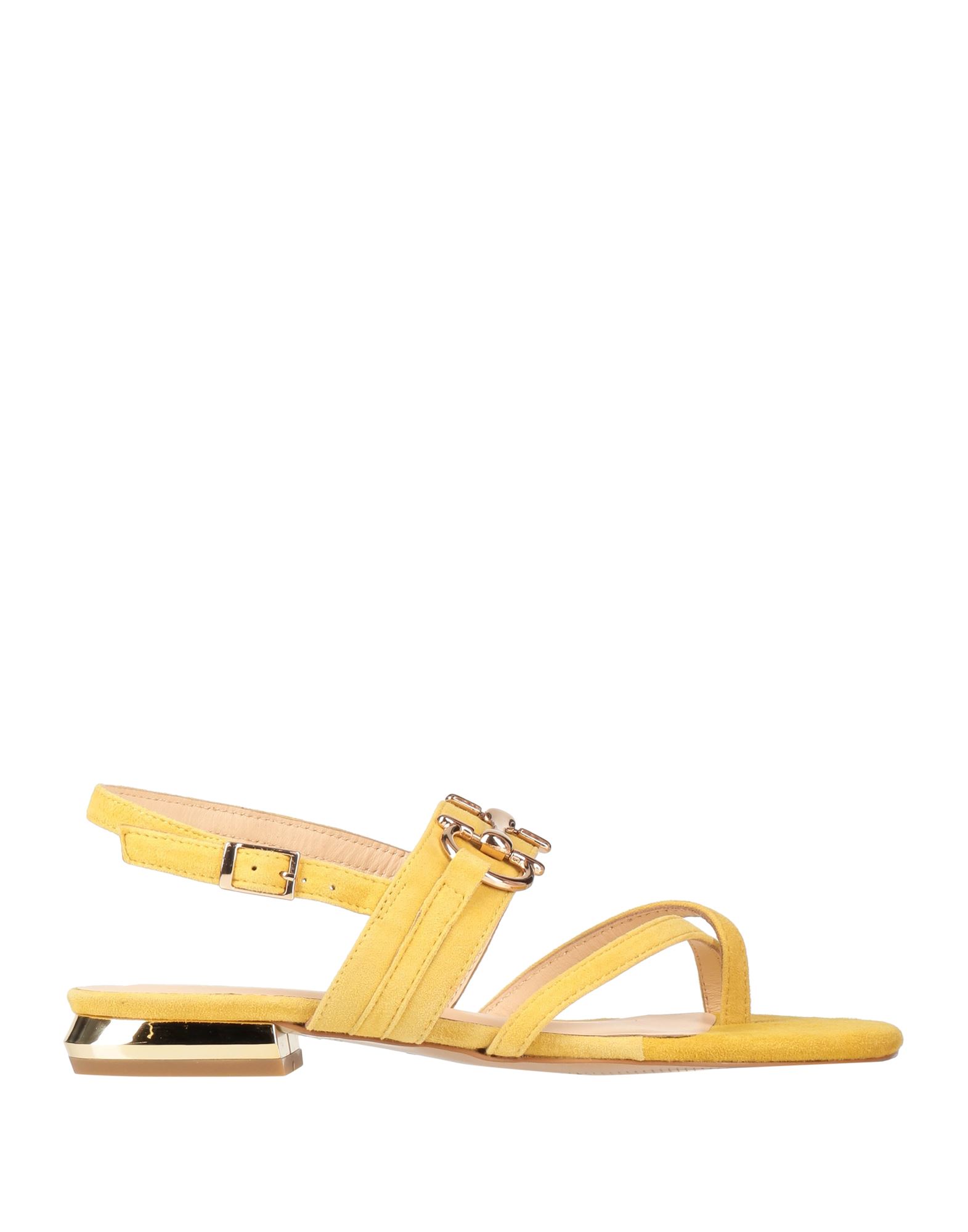 Tosca Blu Toe Strap Sandals In Yellow