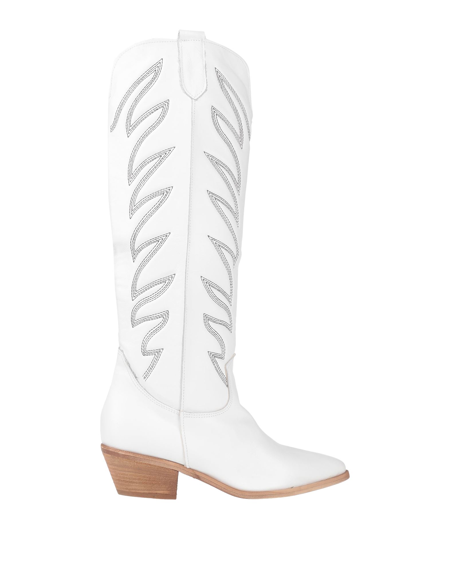 Geneve Knee Boots In White