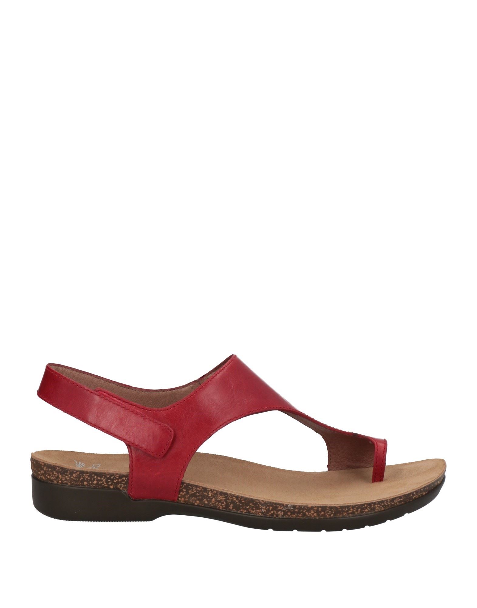 Dansko Toe Strap Sandals In Red