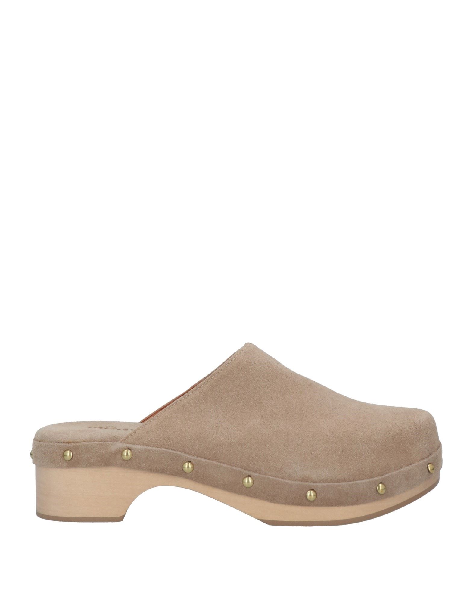 Ottod'ame Woman Mules & Clogs Beige Size 8 Soft Leather