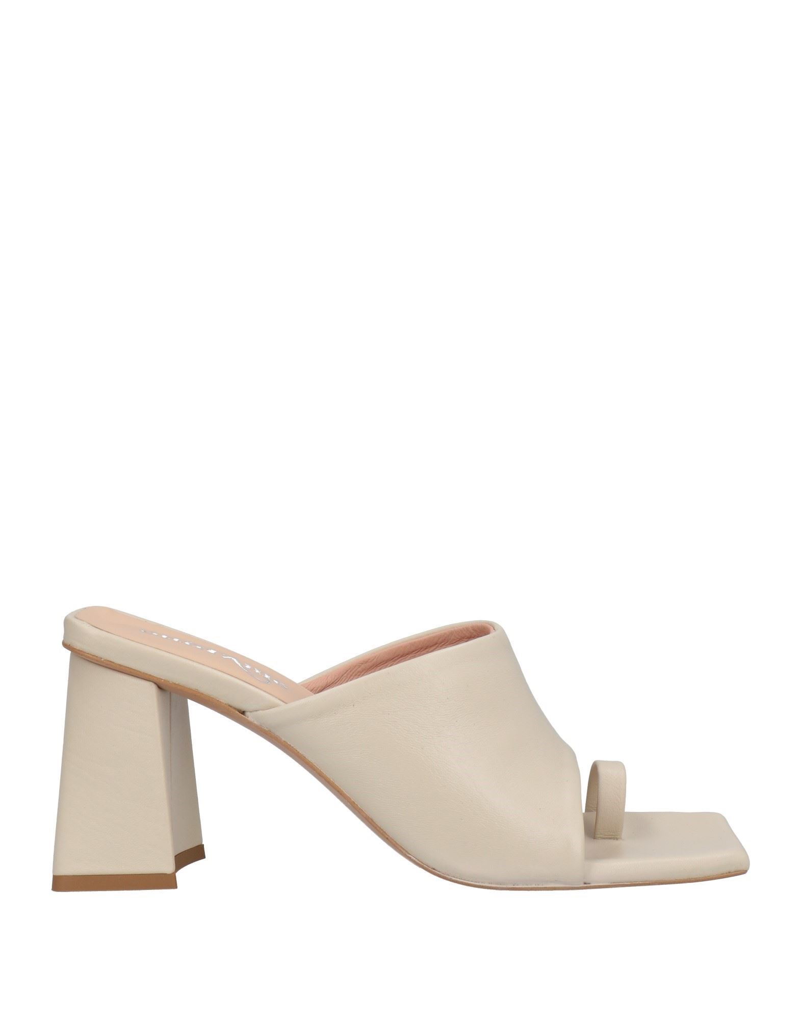 Ottod'ame Toe Strap Sandals In Beige