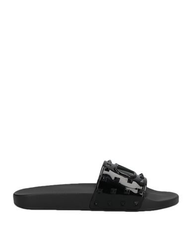 Shop Valentino Garavani Man Sandals Black Size 8 Natural Rubber