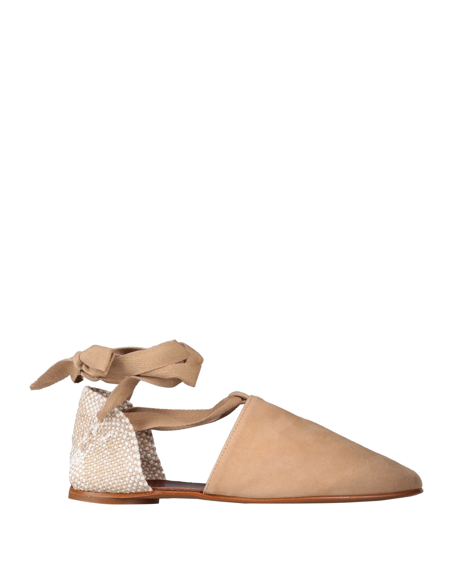 Castaã±er Castañer Woman Espadrilles Sand Size 7.5 Soft Leather, Textile Fibers In Beige