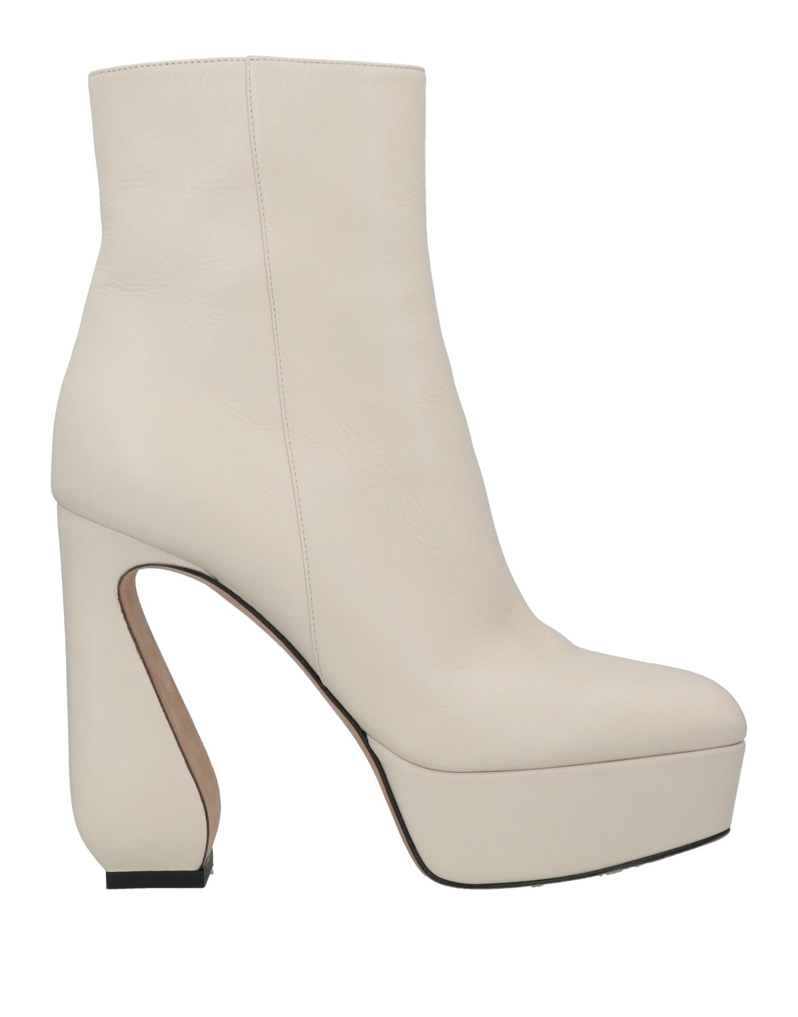 Si Rossi By Sergio Rossi Ankle Boots In Ivory