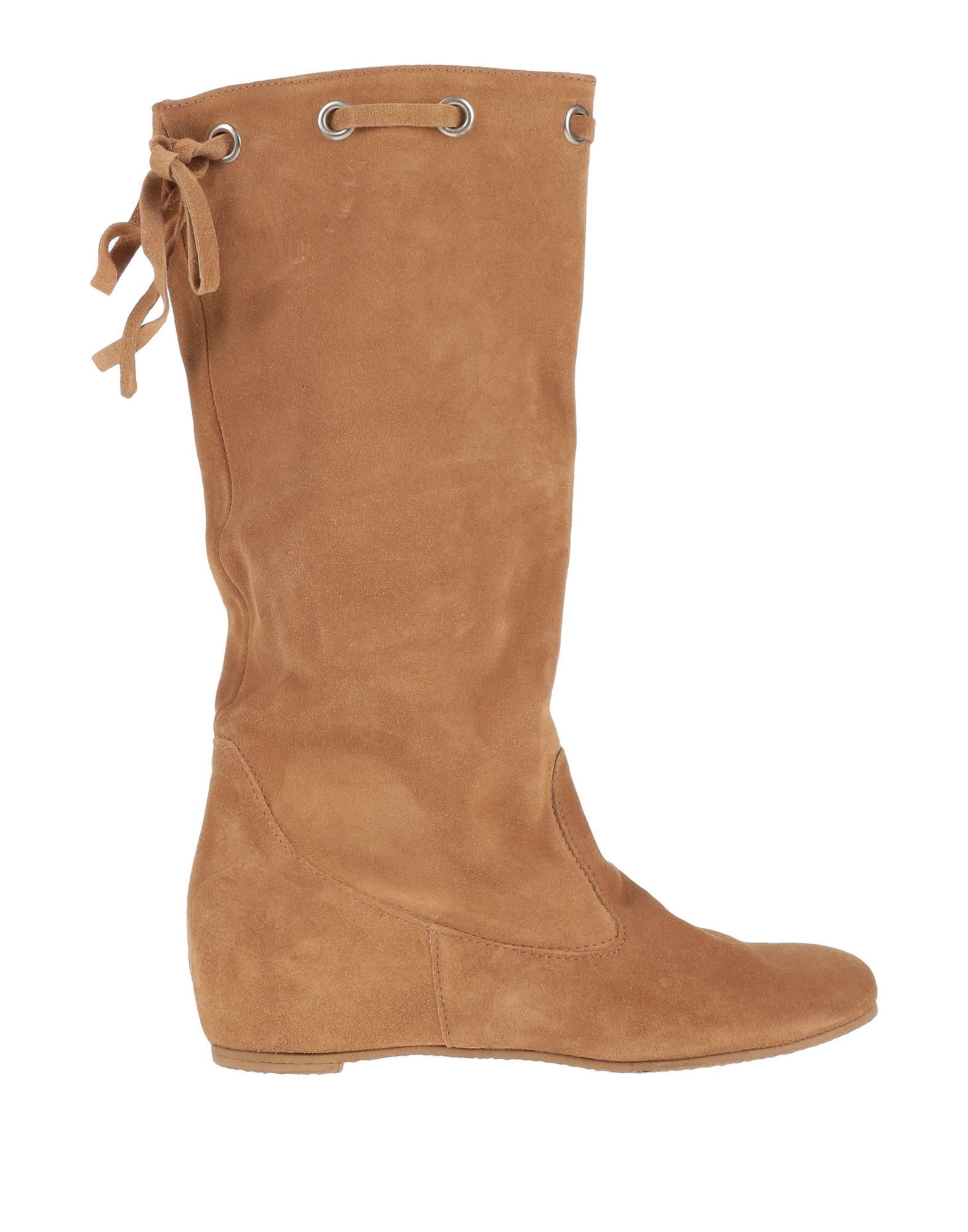 STELE STELE WOMAN BOOT CAMEL SIZE 8 SOFT LEATHER
