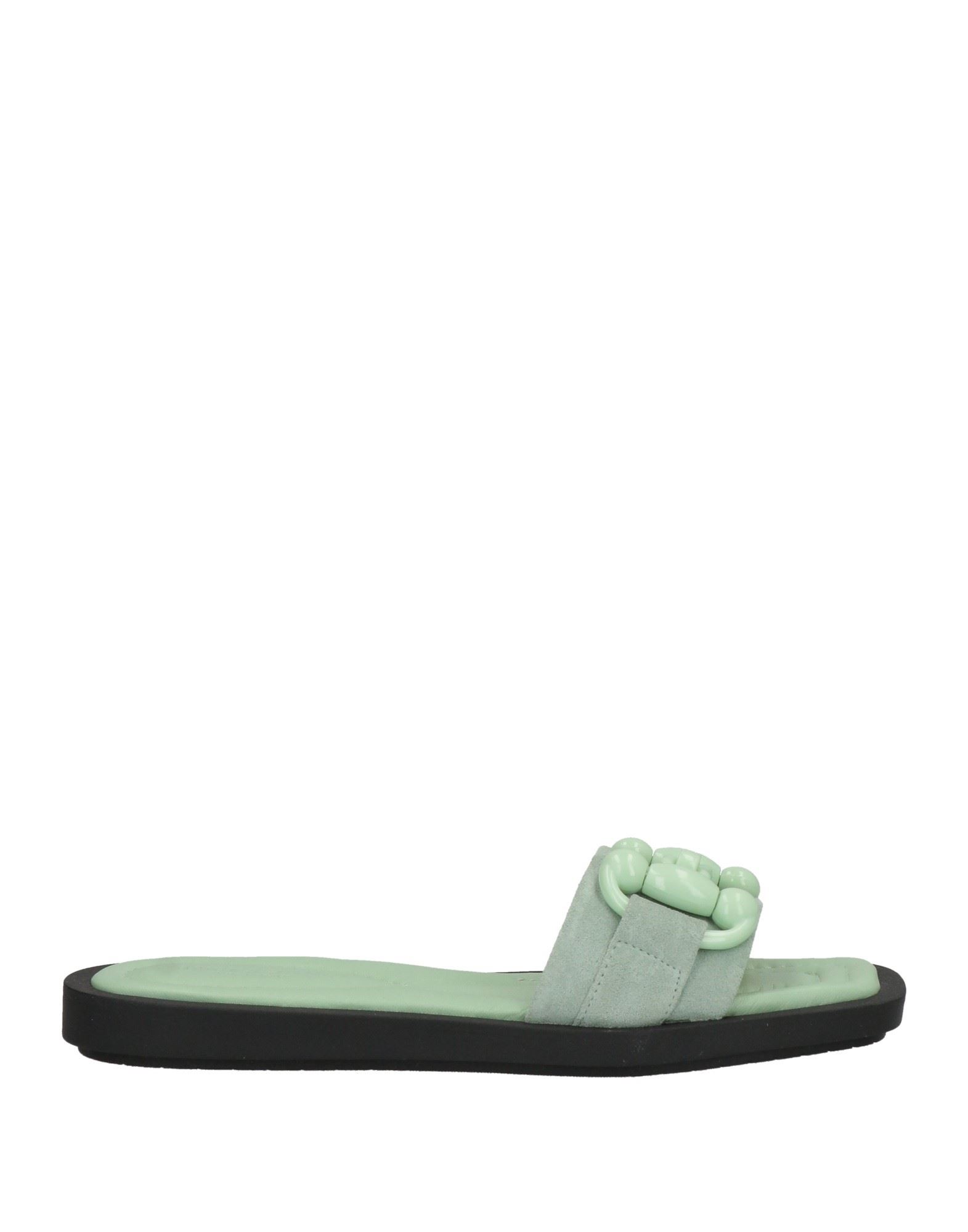 Janet & Janet Woman Sandals Sage Green Size 8 Soft Leather