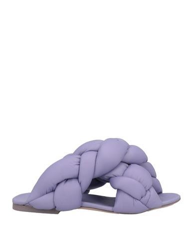 Sebastian Milano Woman Sandals Light Purple Size 6 Textile Fibers