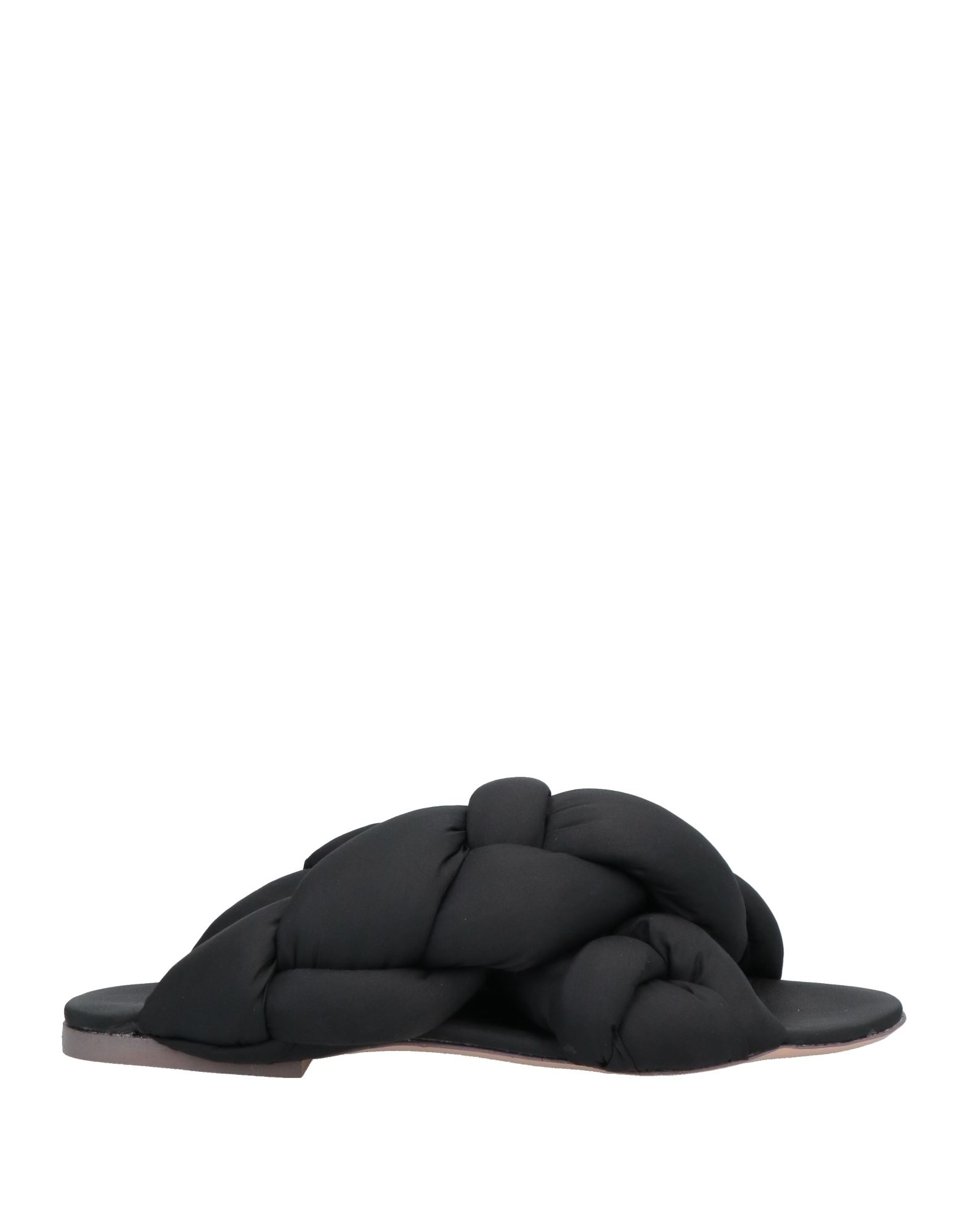 Shop Sebastian Milano Woman Sandals Black Size 7 Textile Fibers