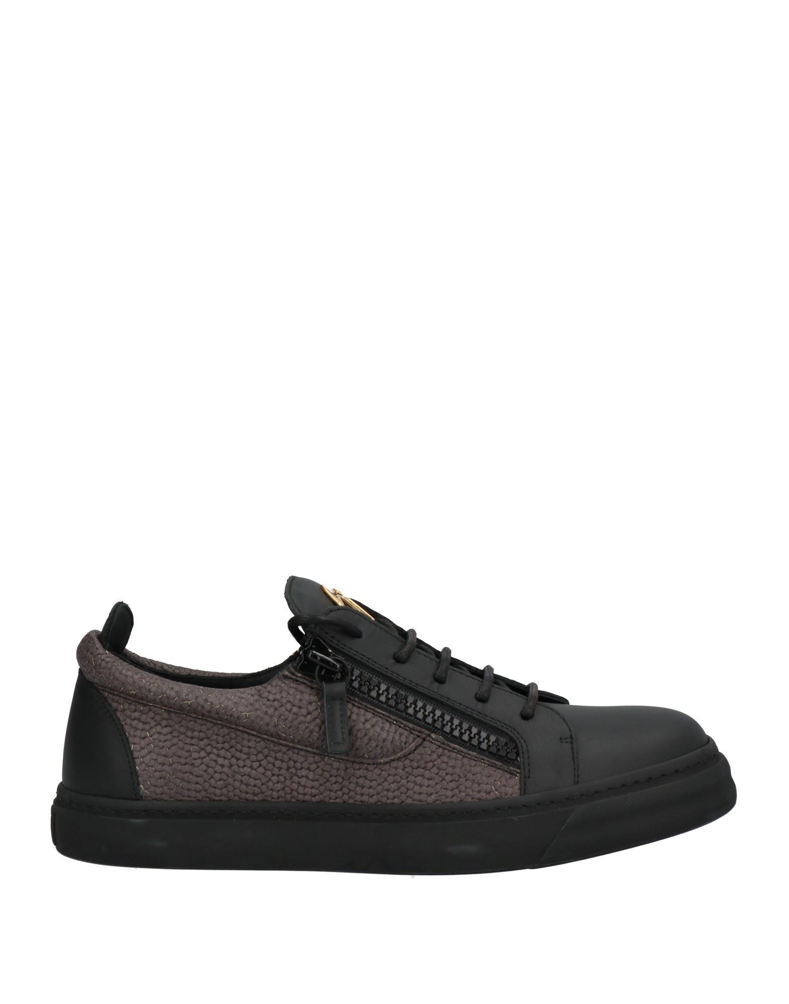 Shop Giuseppe Zanotti Man Sneakers Dove Grey Size 8 Soft Leather