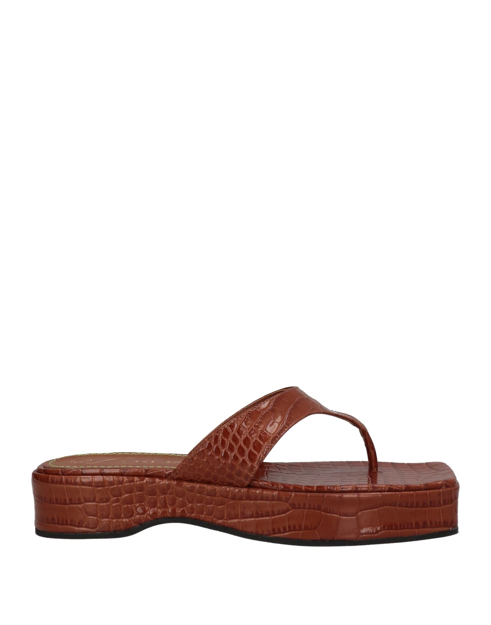 The Saddler Toe Strap Sandals In Brown
