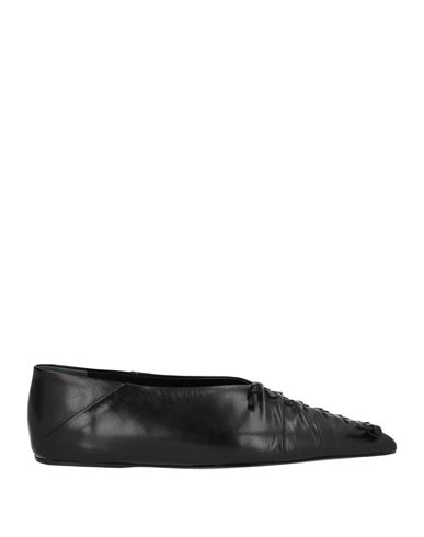 Jil Sander Woman Ballet Flats Black Size 5 Soft Leather