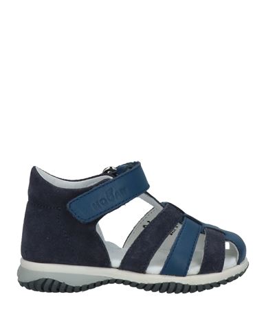 Hogan Babies'  Newborn Boy Sandals Midnight Blue Size 9c Soft Leather