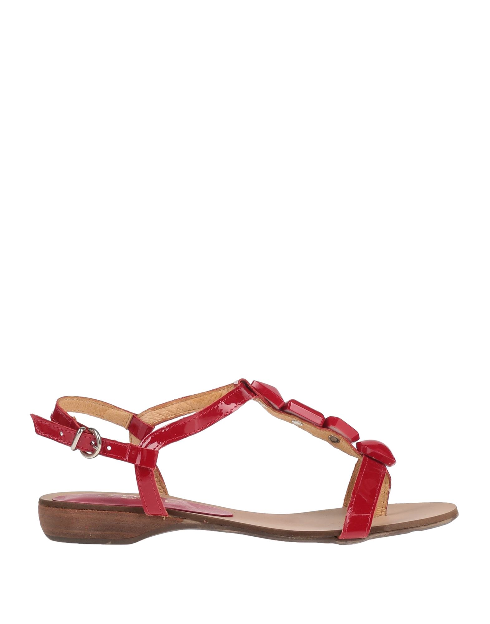 Stele Toe Strap Sandals In Red