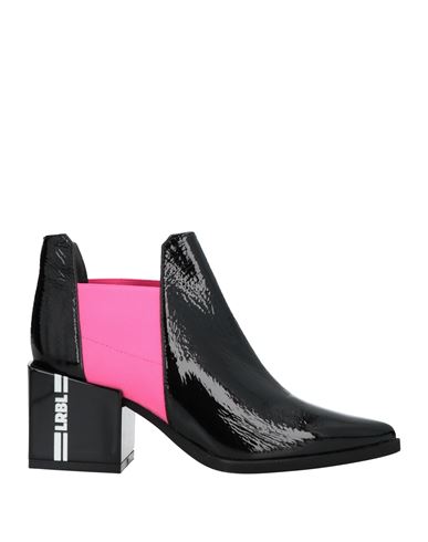Loriblu Woman Ankle Boots Black Size 8.5 Soft Leather, Textile Fibers