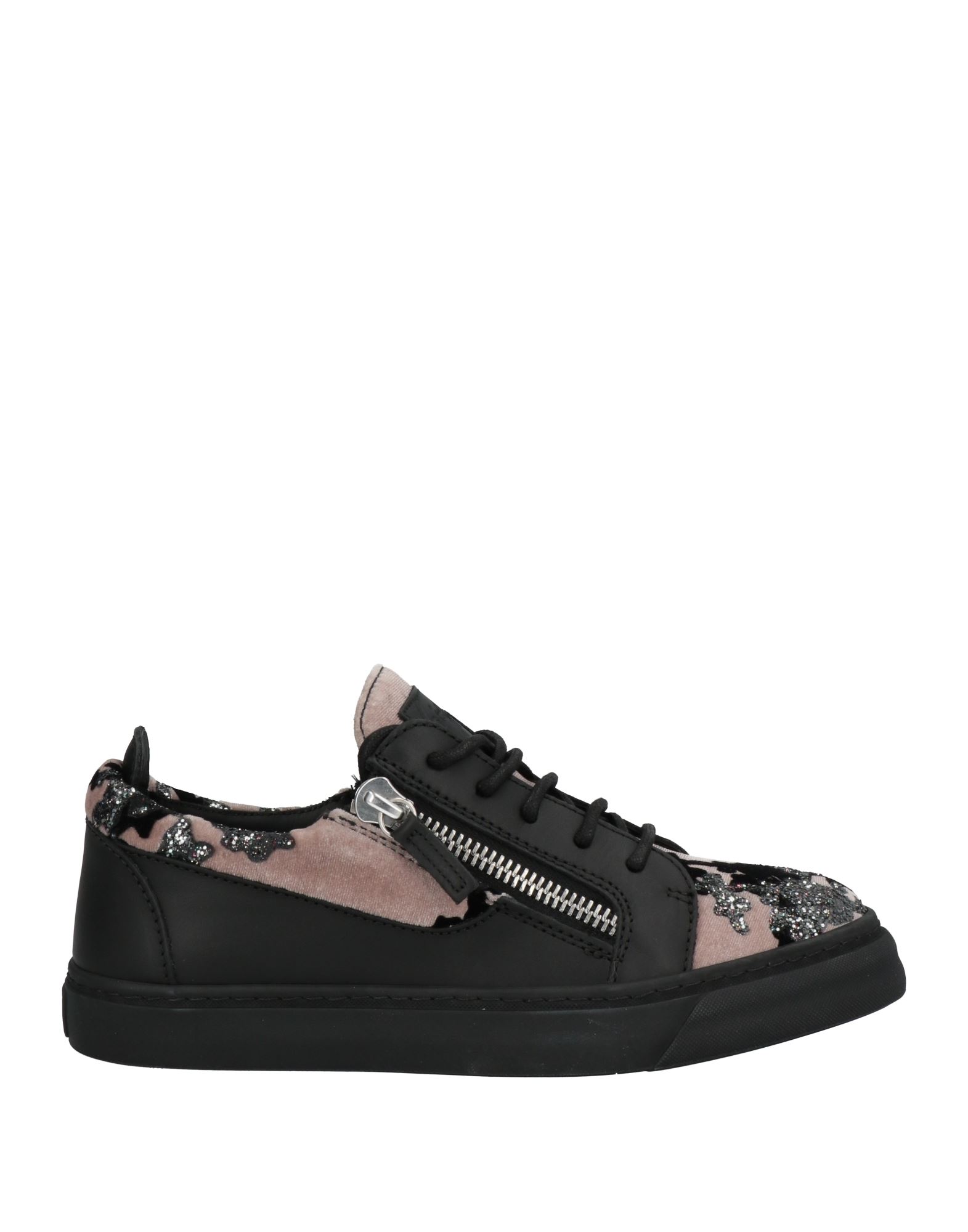 Shop Giuseppe Zanotti Woman Sneakers Black Size 8 Soft Leather