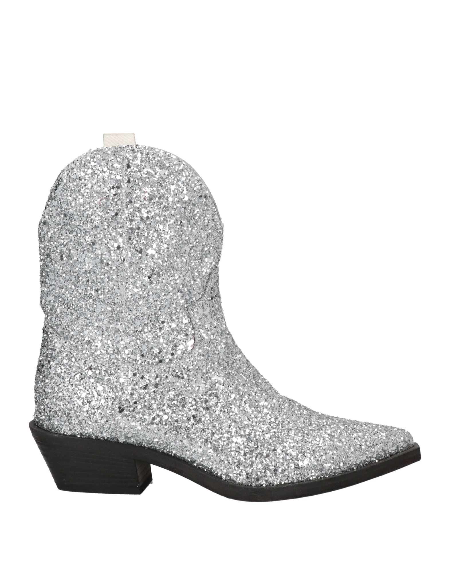 Unlace Ankle Boots In Silver