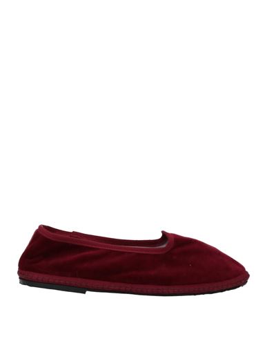 PAPUSSE PAPUSSE WOMAN LOAFERS BURGUNDY SIZE 6 TEXTILE FIBERS