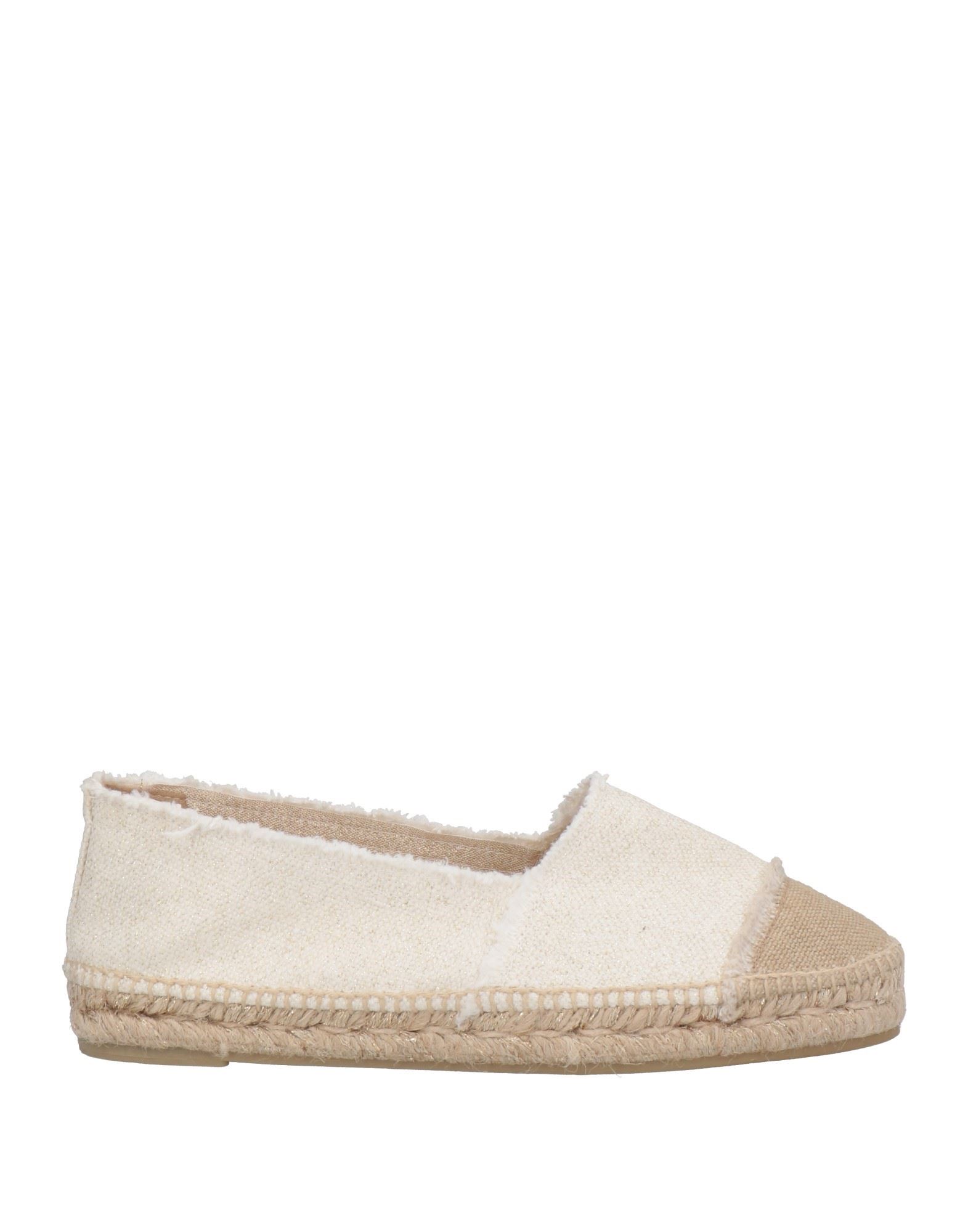 Shop Castaã±er Castañer Woman Espadrilles Ivory Size 6.5 Textile Fibers In White