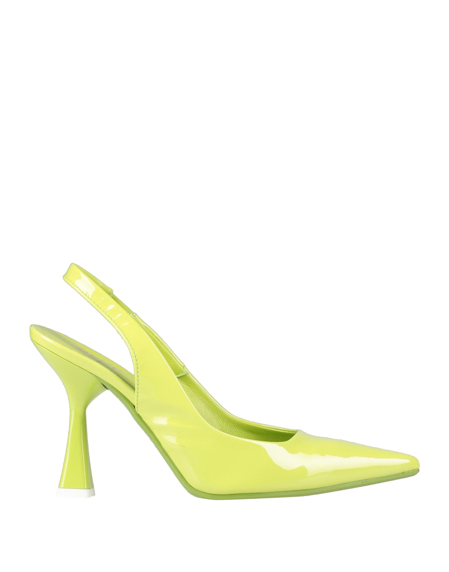 Ovye' By Cristina Lucchi Woman Pumps Acid Green Size 7 Soft Leather