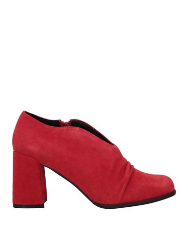 Pregunta Woman Ankle Boots Dove Grey Size 5 Soft Leather In Tomato Red