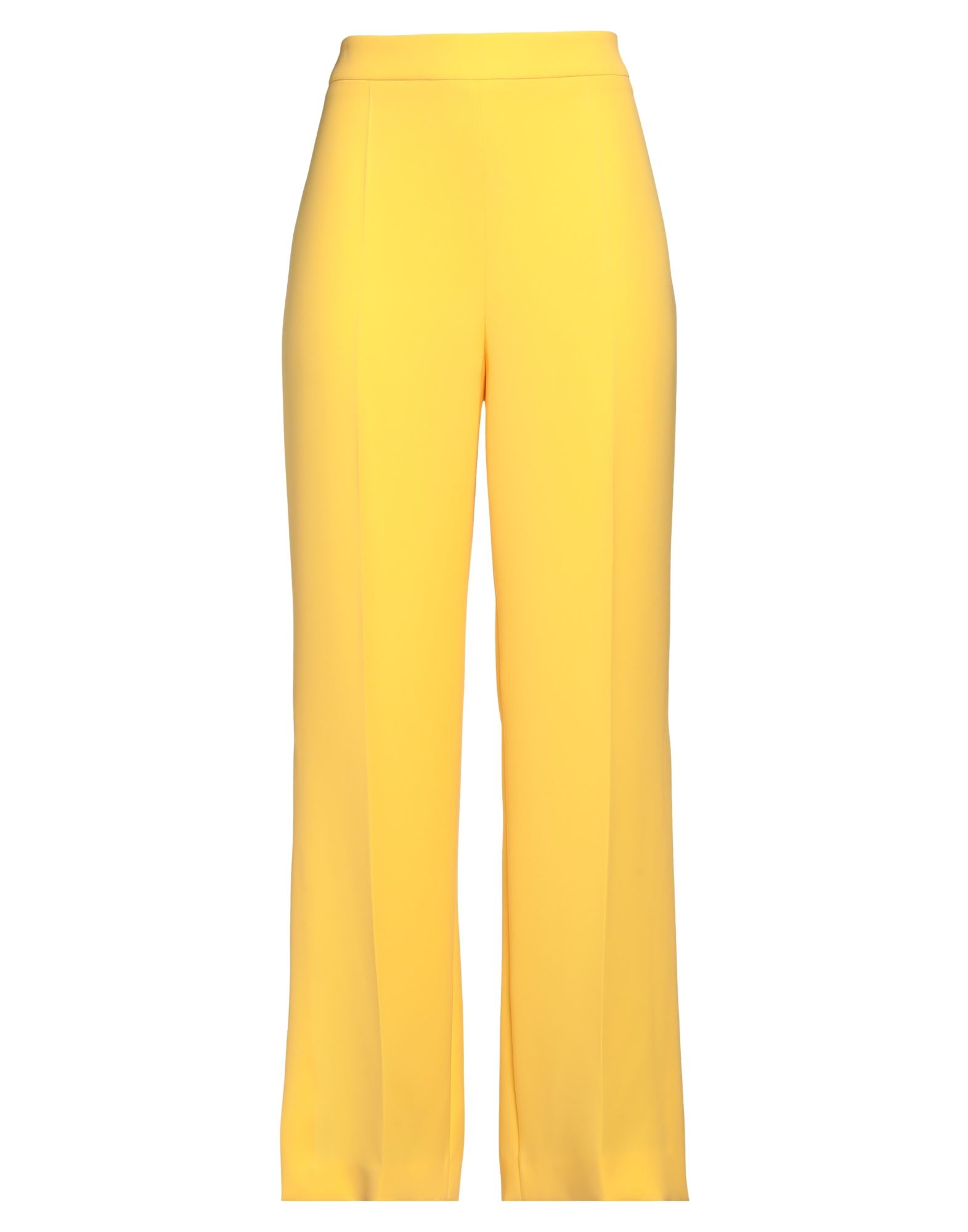 BOUTIQUE MOSCHINO BOUTIQUE MOSCHINO WOMAN PANTS YELLOW SIZE 4 POLYESTER