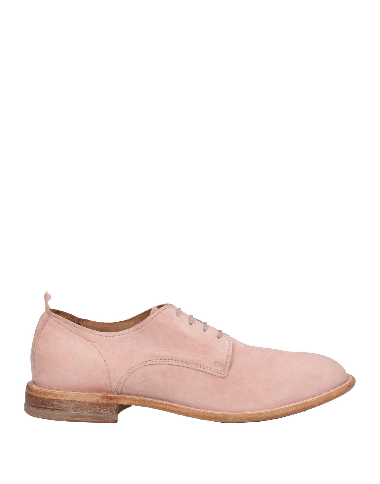 Moma Lace-up Suede Shoes In Pink