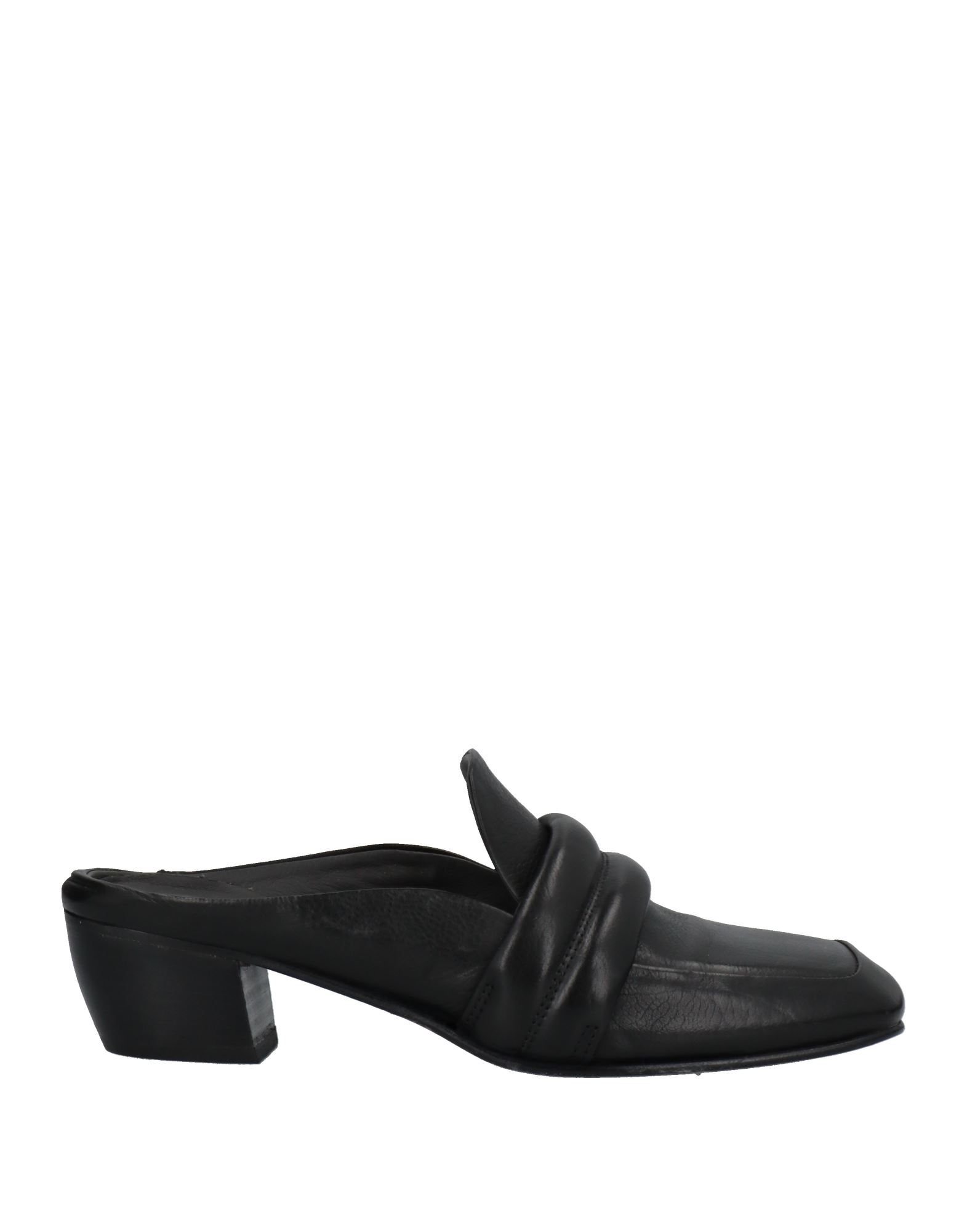 MOMA MOMA WOMAN MULES & CLOGS BLACK SIZE 10 SOFT LEATHER