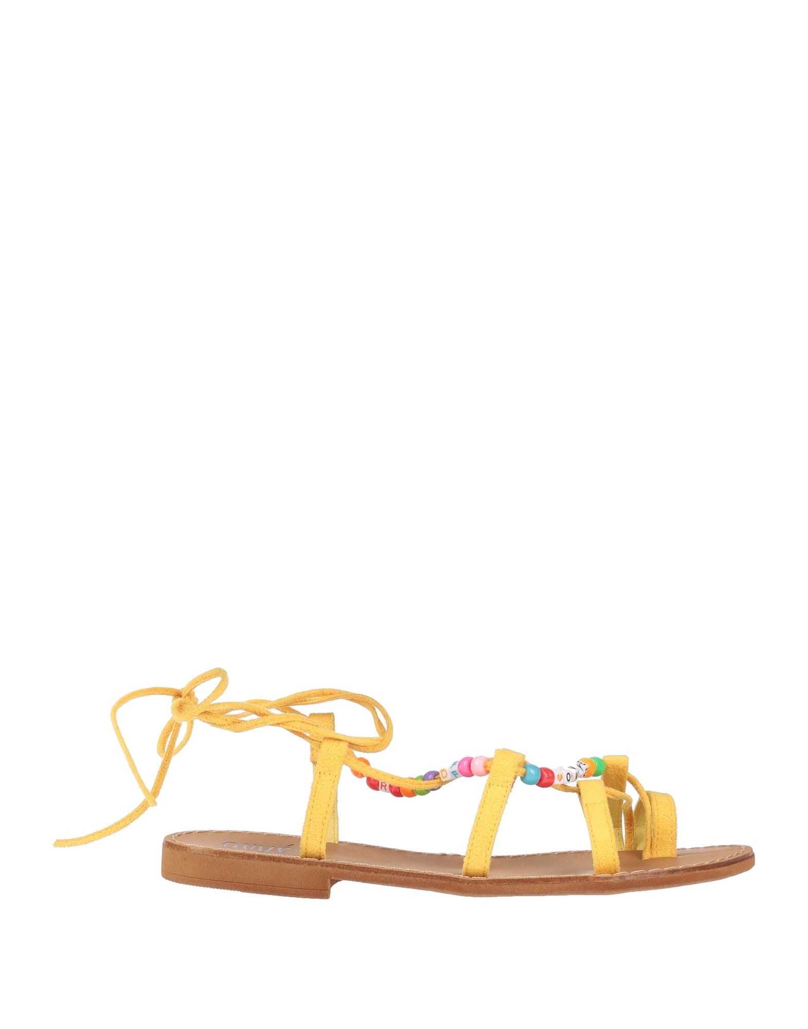 Ovye' By Cristina Lucchi Toe Strap Sandals In Yellow