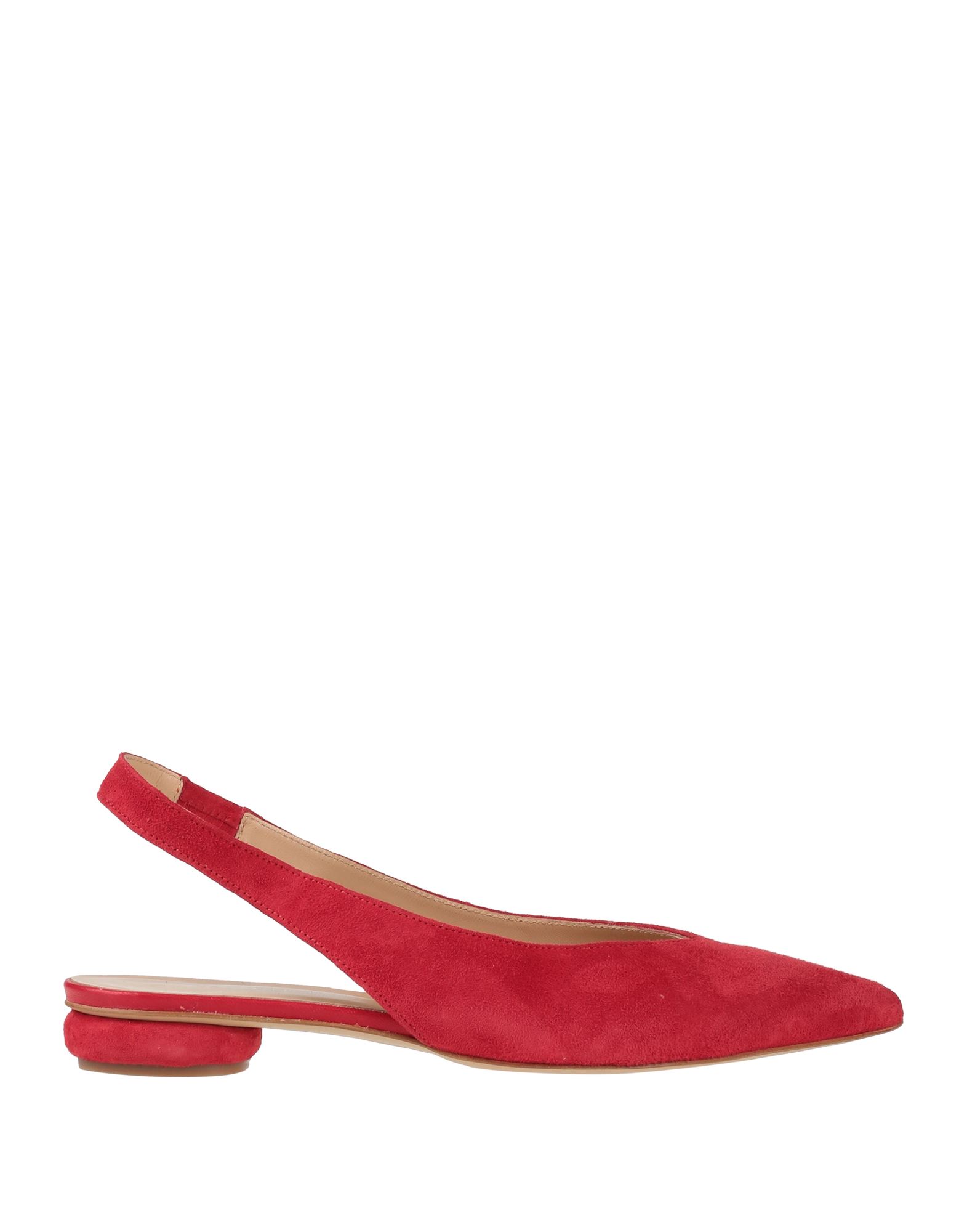 Cafènoir Woman Ballet Flats Red Size 6 Soft Leather